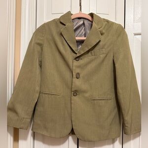 Boys taupe sports dress coat Blazer size 8 regular